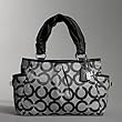 Coach Signature Parker Satchel Bag Tote 13432 Black