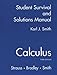 Calculus: Student Solutions Manual
