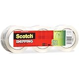 Scotch Sure Start Shipping Packaging Tape, 1.88 Inches x 54.6 Yards, 3 Rolls (3450-3)
