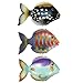 Search : Rainbow Reef Magic Action Trigger Fish - Black, Orange, White, and Yellow by Swimways