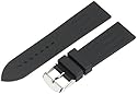 Momentum Men's ZC-22RIB BLACK-MOM Square One Aeromax Logic or Chronologic F3 22mm 'Ribbed' Rubber Strap Black