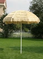1.8m Rafia Parasol Umbrella