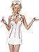 Sexy Adult Halloween Costume Naughty Nurse White Dress Skimpy Lingerie Cute Doctor Outfit
