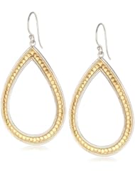 Anna Beck Designs "Gili" 18k Gold-Plated Large Wire Rimmed Open Drop Earrings
