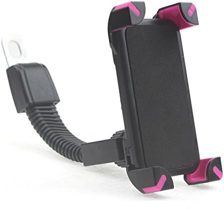 Motorcycle Electric Bicycle Cellphone GPS Mount Holder Compatible with 4.0-7.0inch smartphones iPhone Samsung (Pink)
