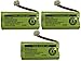 Replacement Battery BT184342 / BT284342 for Many GE/RCA Cordless Telephones (See Description) (3-Pack)