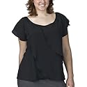 Mossimo&reg; Black Plus Flutter Top - Ebony