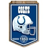 Indianapolis Colts NFL Wood Sign - 11" X 17" Established Design