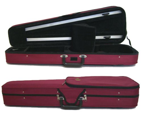 SKY Lightweight Shaped Violin Case 4/4 Size (Burgundy)