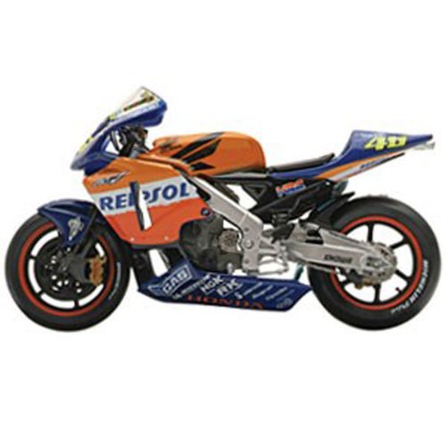 Childrens Toyshop  Third Party New : 1:22 Scale Valentino Rossi 2002 Honda Rc211V Bike Diecast Model