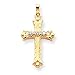 14k Cross w/Diamond Pendant