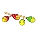(Green) Colourful Wooden "Mini" Maracas By AM Leg