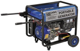 Chicago Electric Generators 16 HP, 6500 Rated Watts/7000 Max Watts Portable Generator - CARB