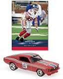 New York Giants Jeremy Shockey 1:64 1967 Ford Mustang Fastback with Trading Card