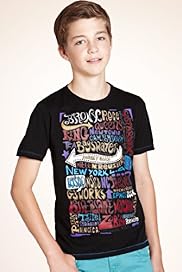 Boys Limited Pure Cotton Graffiti T Shirt