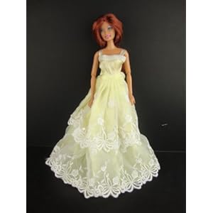 Classic Yellow Ball Gown Made to Fit the Barbie Doll Classic Yellow Ball Gown Made to Fit the Barbie Doll