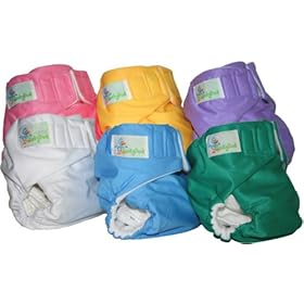 NEW 6 Pack AIO Yucky Duck Pocket Cloth Diapers w/ Insert Size Large Medium Small