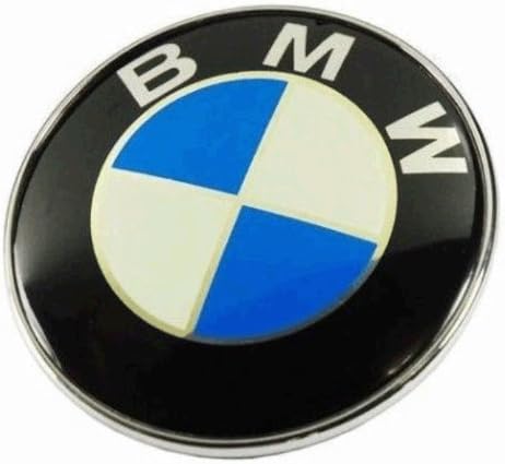 Weiling793 New 82mm Glossy Front Hood Rear Trunk Emblem Badge for Bmw Most Models Series