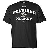 NHL Pittsburgh Penguins Authoritative Black Short Sleeve Tee (Black, X-Large)
