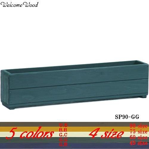 Welcome wood スリムプランター90型 色はGG ガーデングリーン スリムなのに容量・約18L