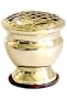 Brass Screen Burner for Charcoal and Resin Incense 3 1/2" Tall
