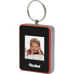 Rollei Key Frame 200 Digitaler Bilderrahmen (3,8 cm (1,5 Zoll) Farb-LCD, Diashow-Funktion, 8MB interner Speicher) rot