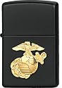 Black Military Crest US Marines Zippo Lighter