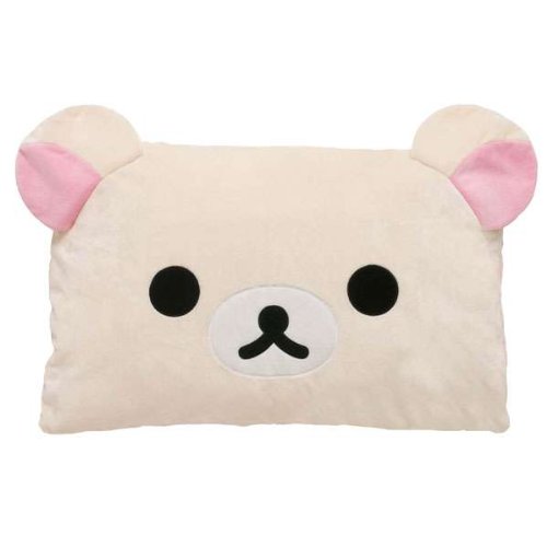 Korilakkuma Rilakkuma Pillow cushion Face Plush Relax cute Bear White Sanx Rare eBay