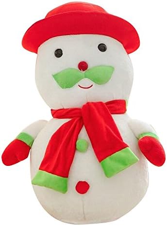 Banne Park Rids Christmas New Spring Decoration Soft Cotton Plush Beauty Toys Valentine's Day Gift For 10 inch Stuffed Red Scarf Christmas Snowman