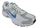 Nike Women's NIKE DART 8 WOMEN'S RUNNING SHOES 8 (WHITE/ORION BLUE-MET SILVER)