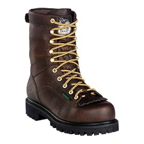Buy Mens Georgia 8 Waterproof Vibram Polyurethane Lace-Up Casual Work Boots by Georgia