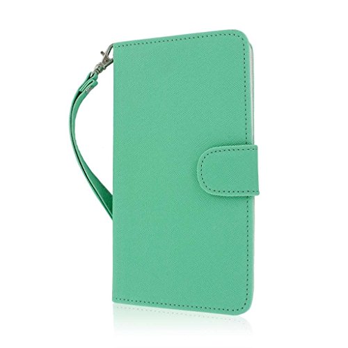 Empire MPERO FLEX Flip Wallet Case for HTC One Max T6 - Retail Packaging - Mint/White