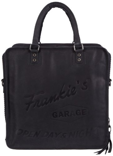  Frankie's Garage Record Bag, Sac à main adulte mixte - Noir - Schwarz (black 010), 40x40x20 cm (B x H x T) EU