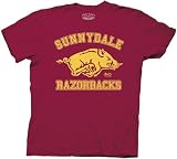 Buffy the Vampire Slayer Sunnydale Razorbacks Mens Maroon T-Shirt Tee