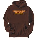 Hoodie Mens Brown  Netherlands Antilles DRINK TEAM  Countries