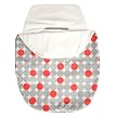 JJ Cole Lite Bundle Me Baby - Red and Grey Circles