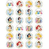 Disney Princess Edible Wafer Fairy/Cup Cake Toppers - 24 Sheet