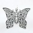 Detailed Celtic Butterfly Pendant in Sterling Silver, #8727