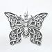 Jewelry : Celtic Butterfly Pendant in Sterling Silver, #8727