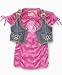 Hannah Montana Girls Ruched Top & Denim Vest Set