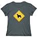 T-Shirt Womens Dark Silver " SIGN Welsh Springer Spaniel " - CROSSING SIGN Dogs