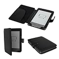 Skque Premium Leather Case Cover for Amazon Kindle 4th Generation, Black