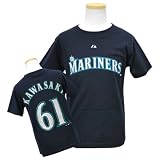 (マジェスティック)Majestic MLB シアトル・マリナーズ #61 川崎宗則 Youth Player Tシャツ JPN Ver