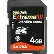 SanDisk Extreme III SDHC 4GB Card