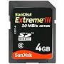 SanDisk Extreme III SDHC 4GB Card