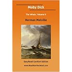 Moby Dick The Whale, Volume II [EasyRead Comfort Edition] book cover