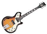 Italia Mondial Woody II 6 String Electric Guitar - Tobacco Sunburst