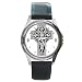 Round Silver Metal Watch of Celtic Cross (Irish Jewelry, Pendant, Ring, Necklace)