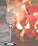 Champagne flute with twisted stem, Quantity of 16 pc,