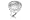 14K White Gold Matte-Finish Hammer-Finish Hand-Crafted Designer Ring, Enhanced with Pave Set Diamonds., 0.00